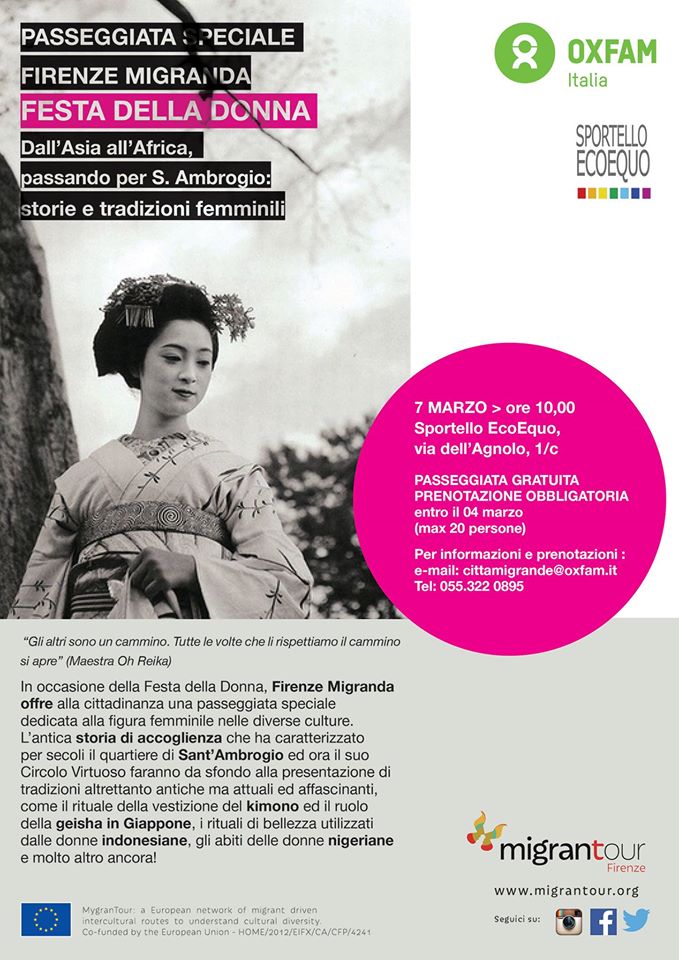 Firenze Migranda – passeggiata interculturale  speciale per la Festa della Donna